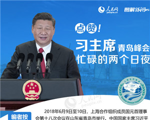 上海合作组织青岛峰会举行